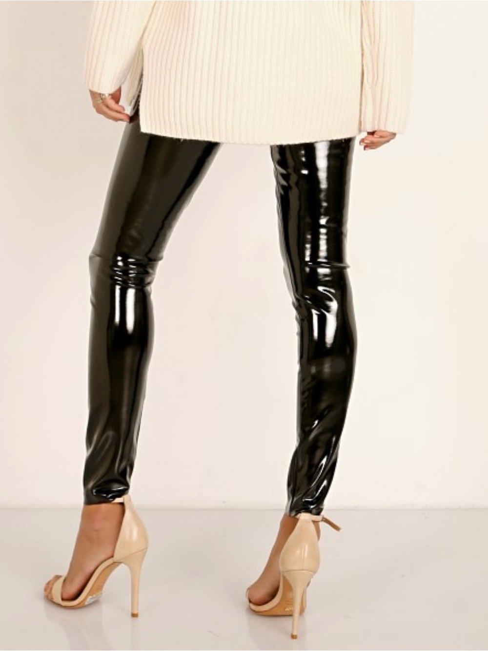 Commando Faux Patent Leather leggings black